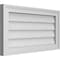 Ekena Millwork Vertical Surface Mount PVC Gable Vnt: Non-Functional, w/2"W x 1-1/2"H, Brickmould Frame, 26"W x 14"H GVPVE26X1402SN - alternate 5